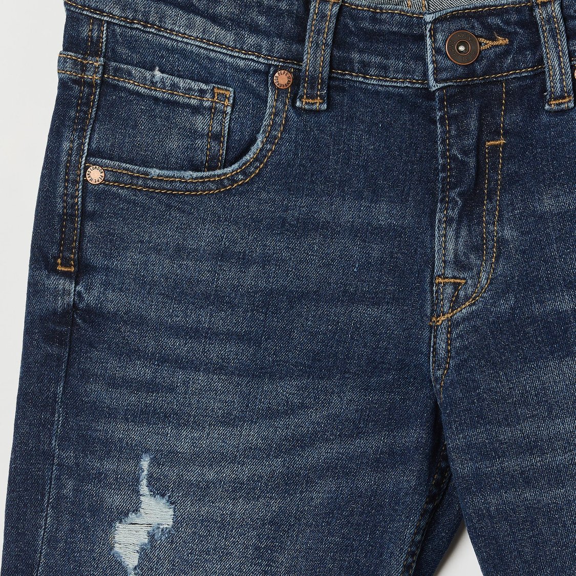 PEPE JEANS Stonewashed Denim Shorts
