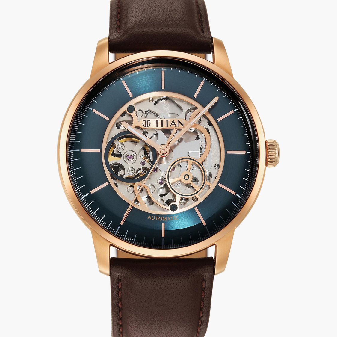 TITAN Skeletal Automatic Watch - NT90110WL04