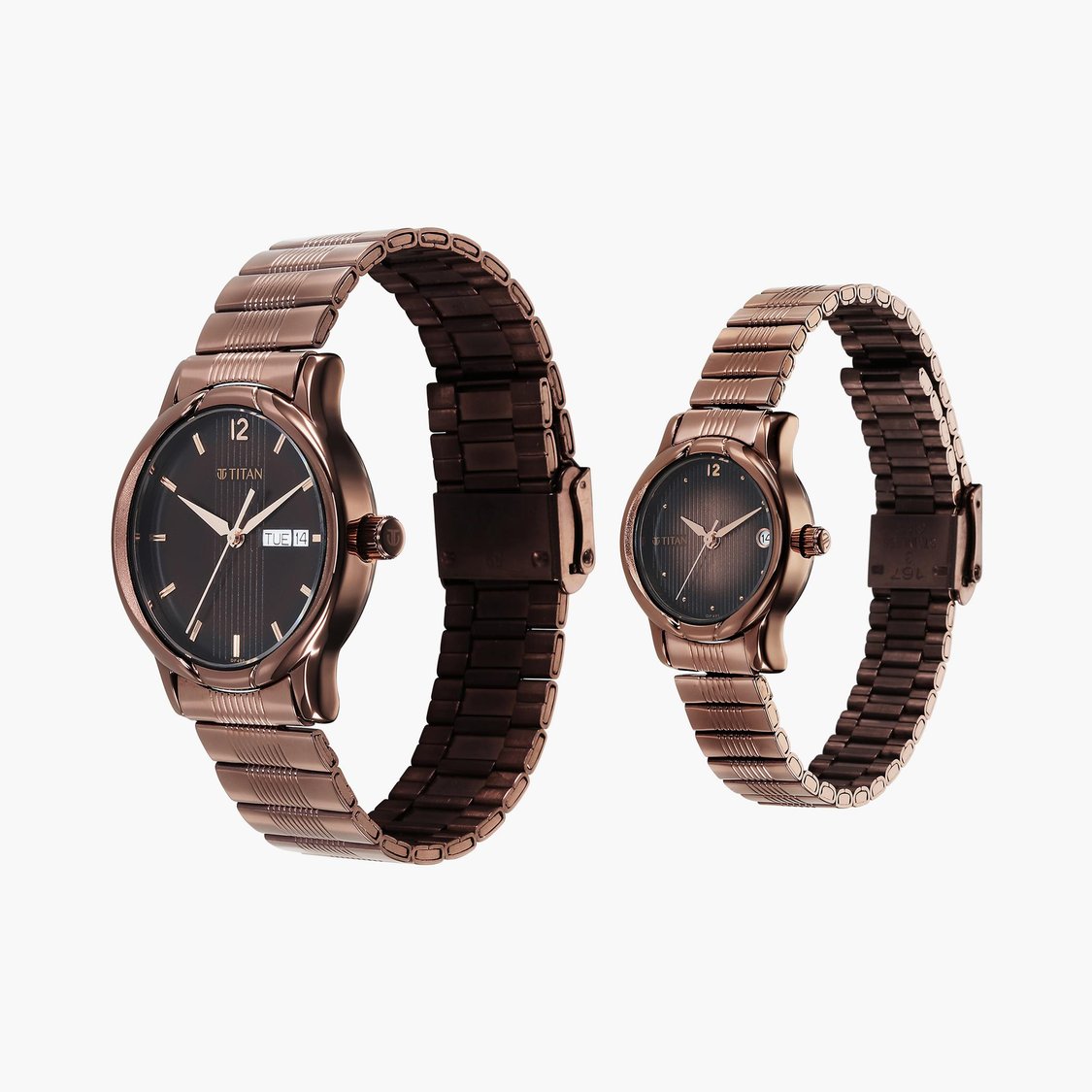 Buy TITAN Bandhan Couple Analog Watch Set NT15802490QM01 from