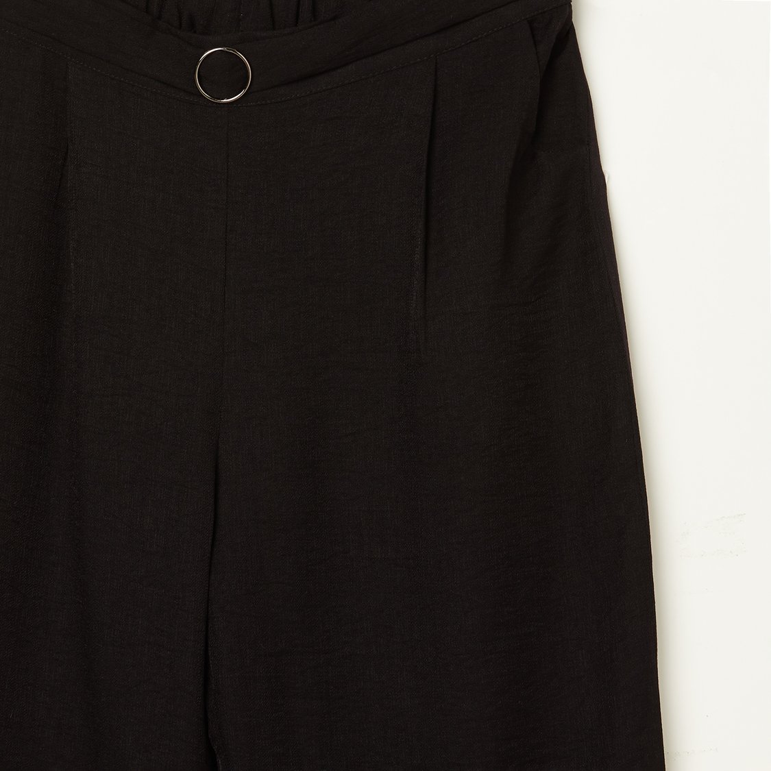 PEPPERMINT Solid Pleated-Front Trousers