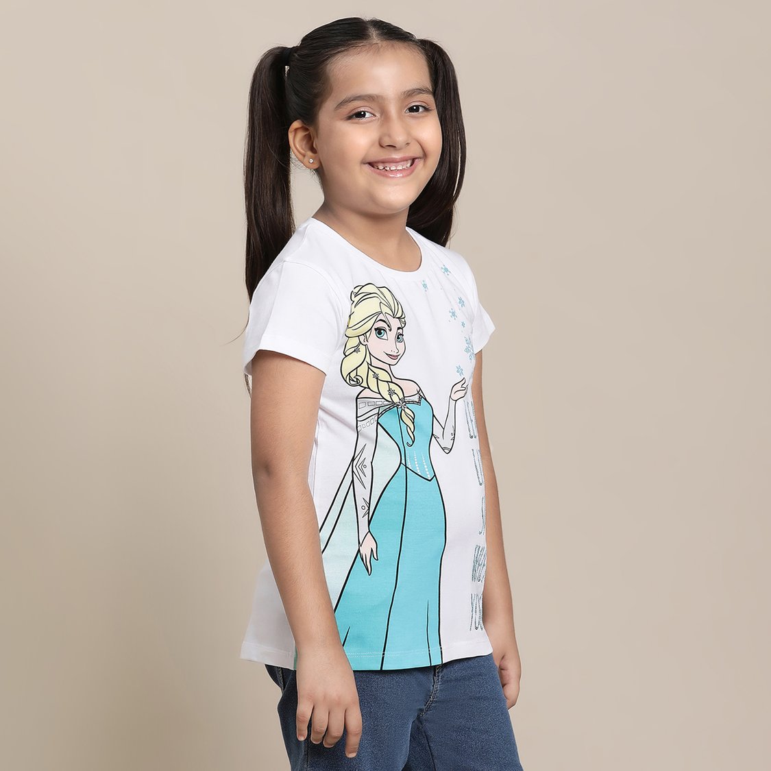 KIDSVILLE Frozen Printed Embellished T-shirt