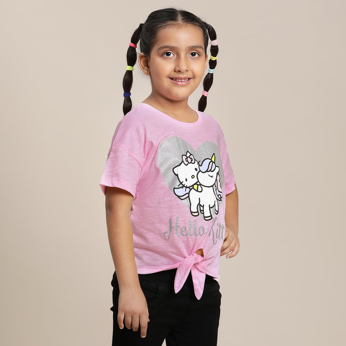 KIDSVILLE Hello Kitty Glitter Print Top