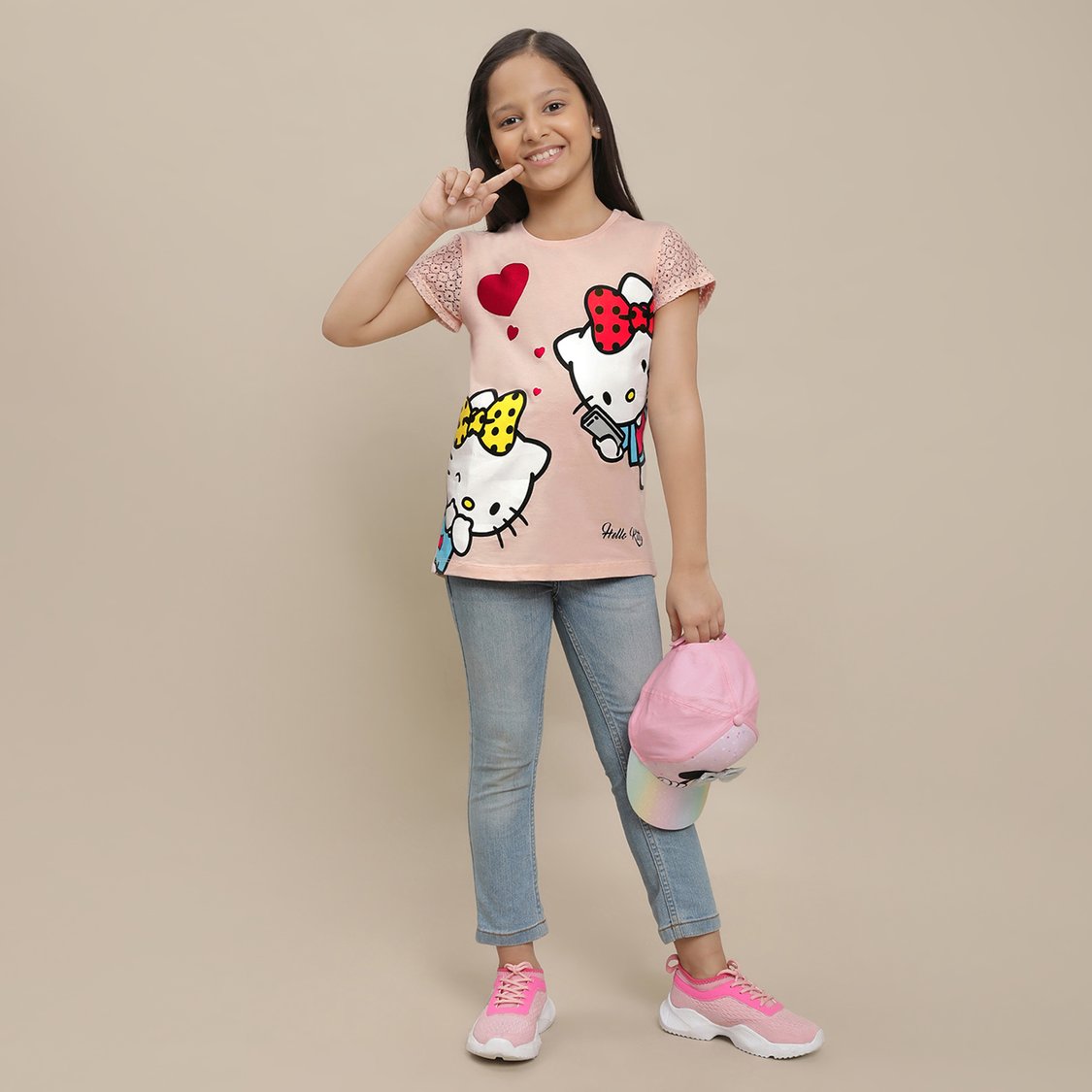 KIDSVILLE Hello Kitty Printed T-shirt