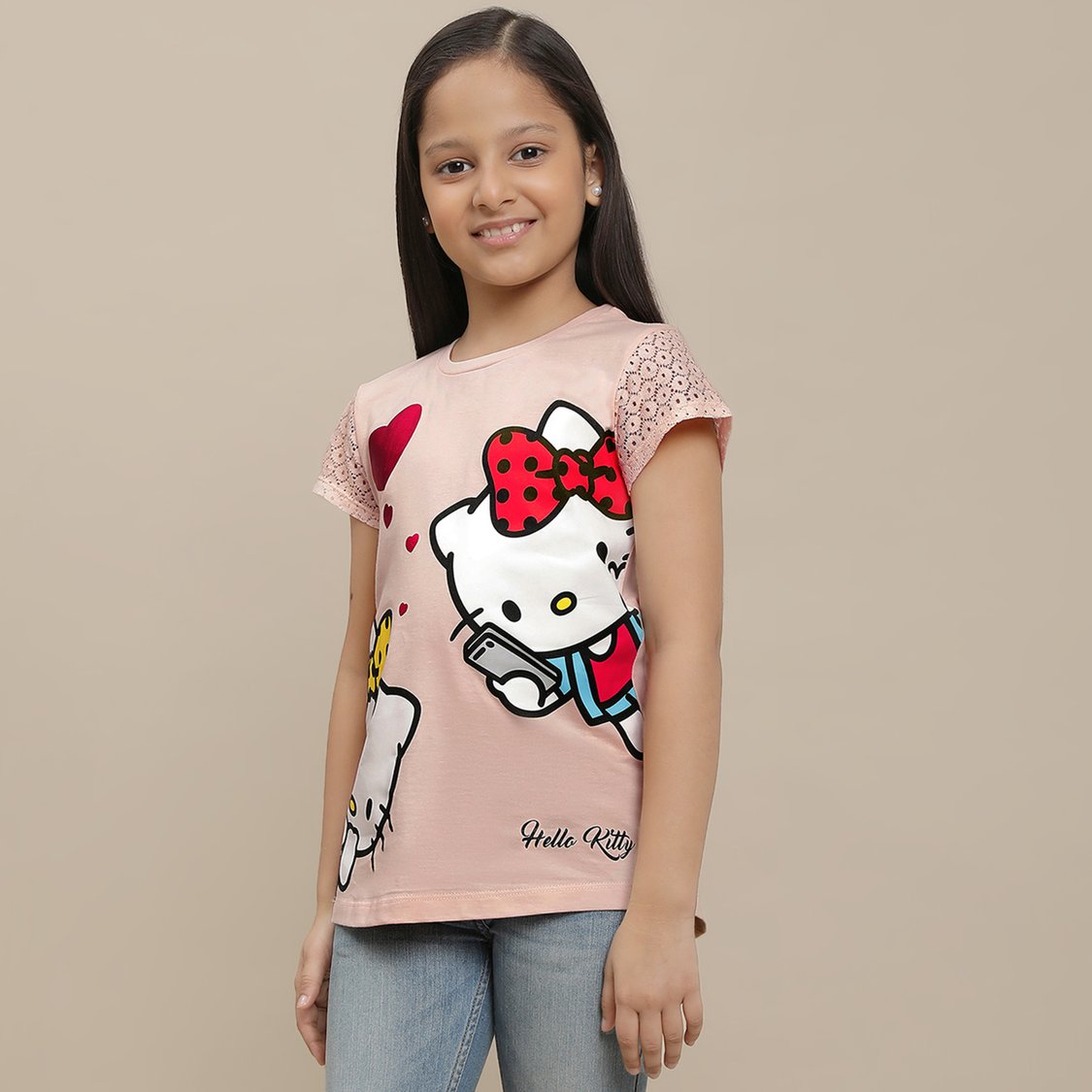 KIDSVILLE Hello Kitty Printed T-shirt