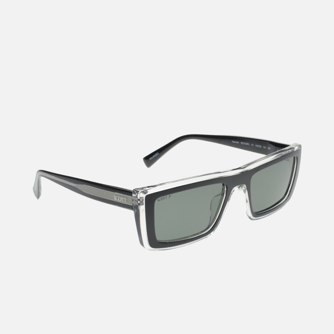 SCOTT Polarized Rectangle Sunglasses - SC3102PLKENNETHC1S
