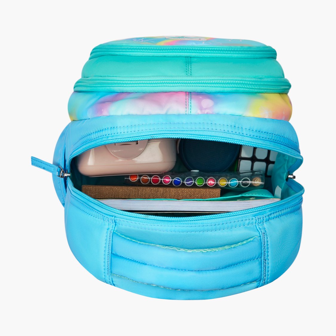 GENIE Awesome Printed School Backpack with Pouch