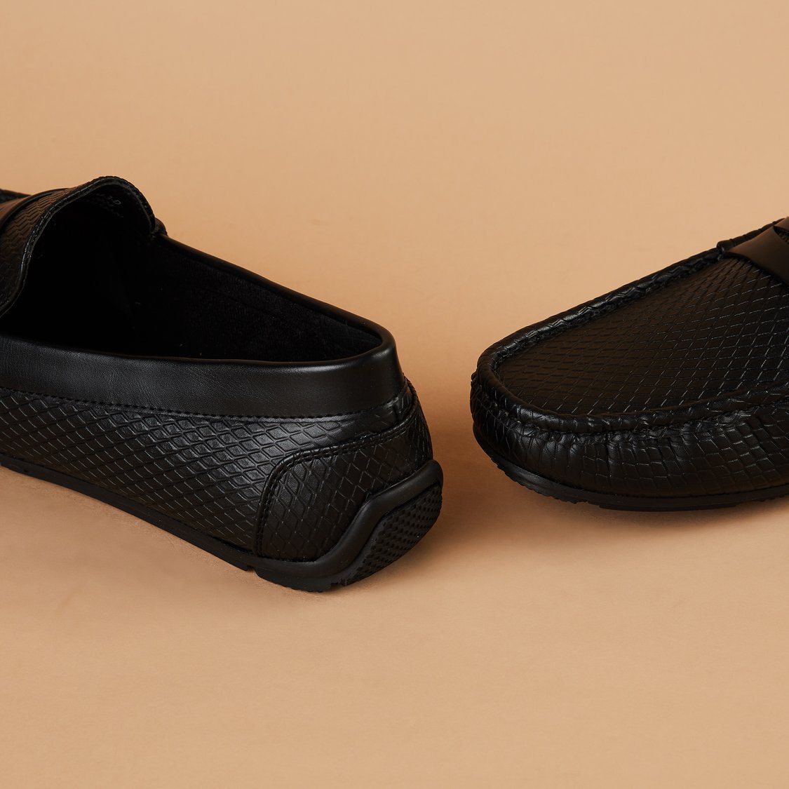 CODE Patterned Penny Loafers