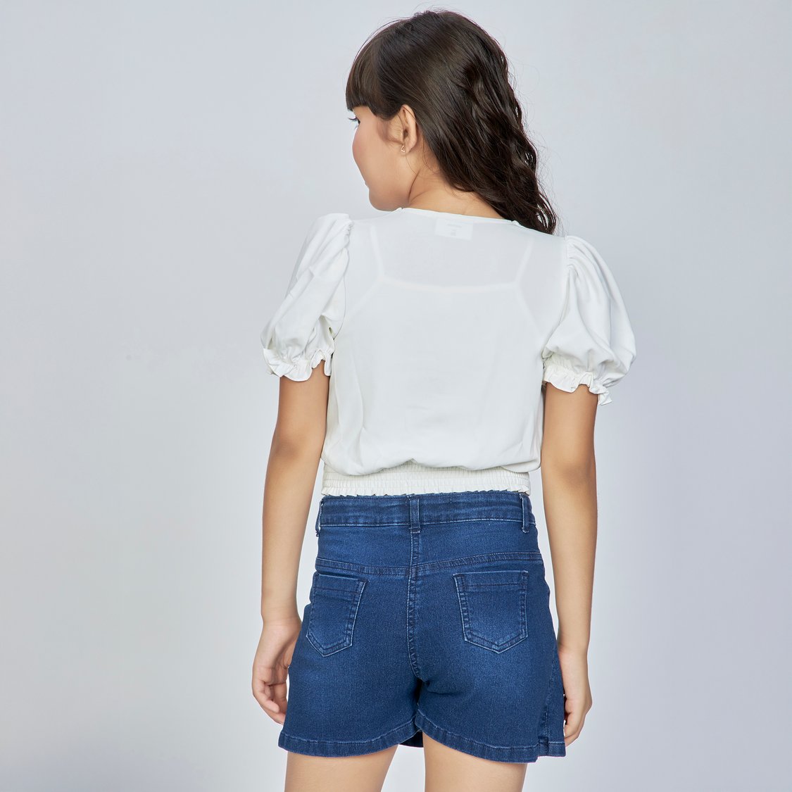 トップス GM Buy Flying Machine Women Ruched Solid Rib Knit Crop Top - NNNOW.com