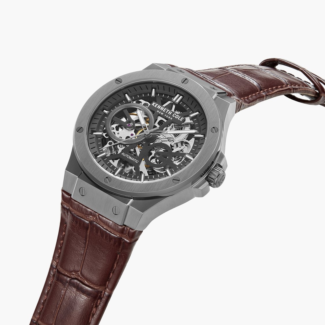KENNETH COLE Skeleton Automatic Watch - NTKCWGX0063901MN