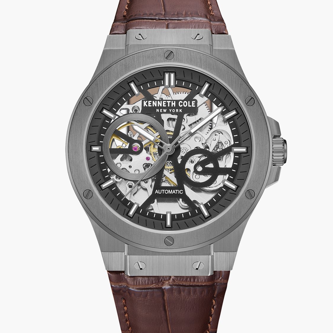 KENNETH COLE Skeleton Automatic Watch - NTKCWGX0063901MN