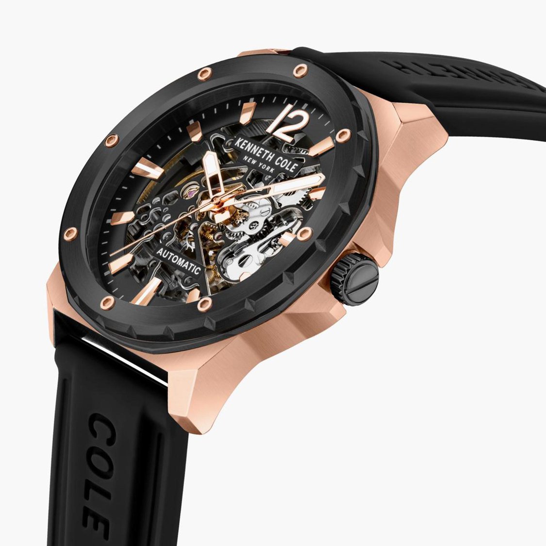 KENNETH COLE Skeletal Dial Automatic Watch - NTKCWGZ2104204MN