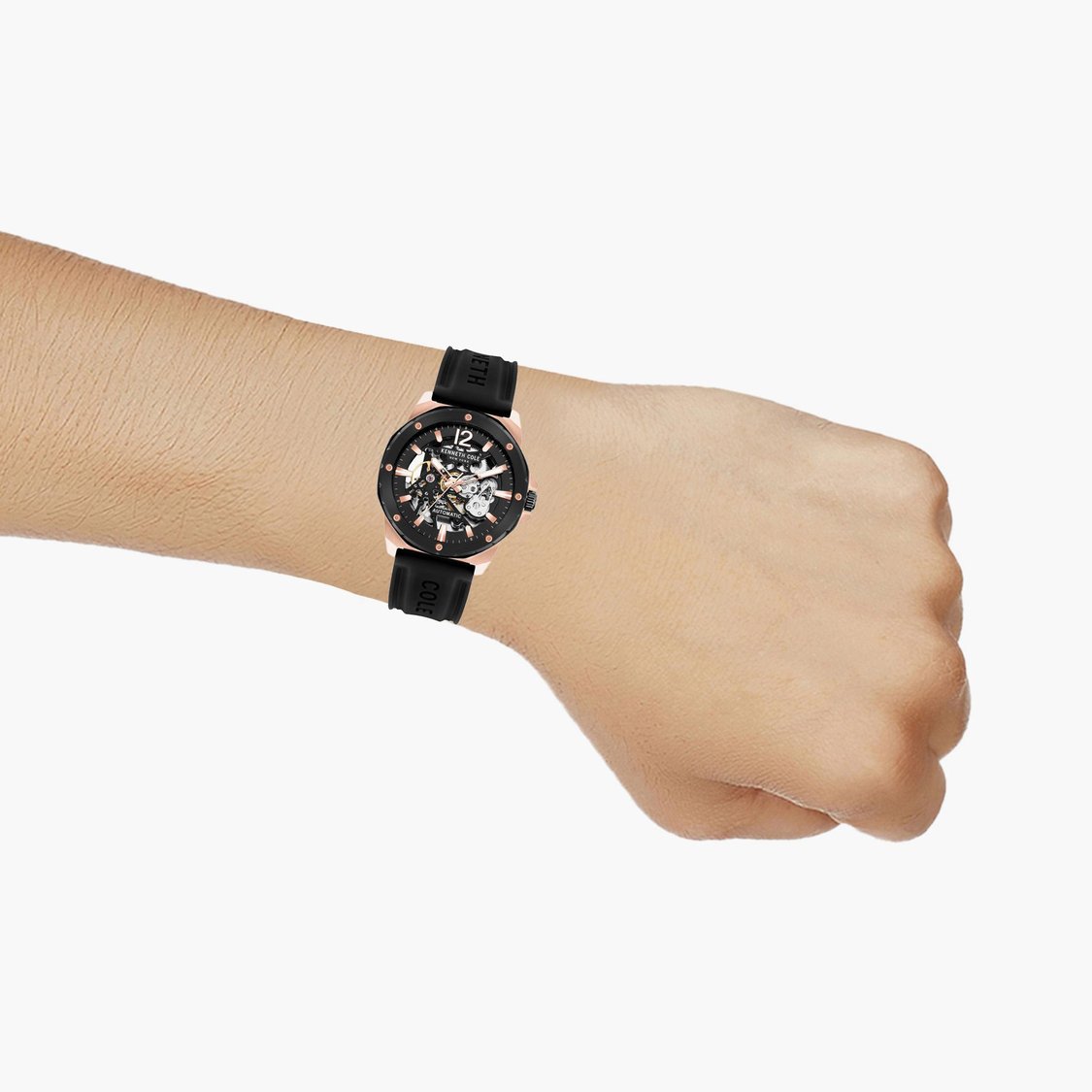 KENNETH COLE Skeletal Dial Automatic Watch - NTKCWGZ2104204MN