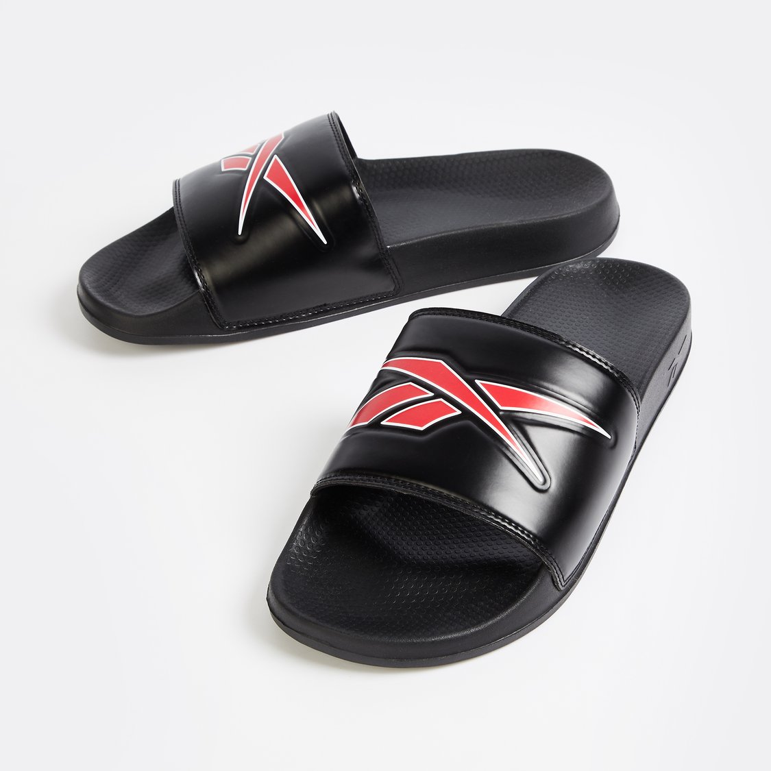 REEBOK Astrofoam Plus Logo Print Sliders