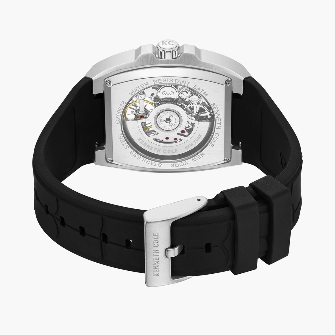 KENNETH COLE Automatic Watch with Silicone Strap - KCWGZ0067803MN