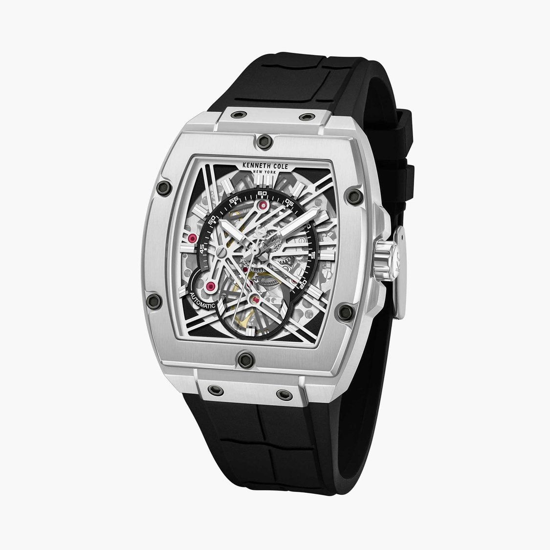 KENNETH COLE Automatic Watch with Silicone Strap - KCWGZ0067803MN