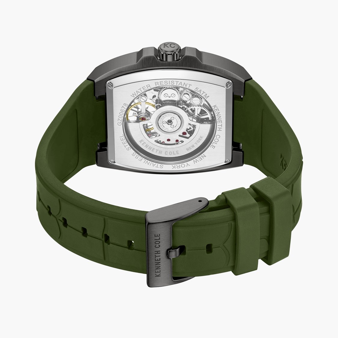 KENNETH COLE Automatic Watch with Silicone Strap - KCWGZ0067804MN