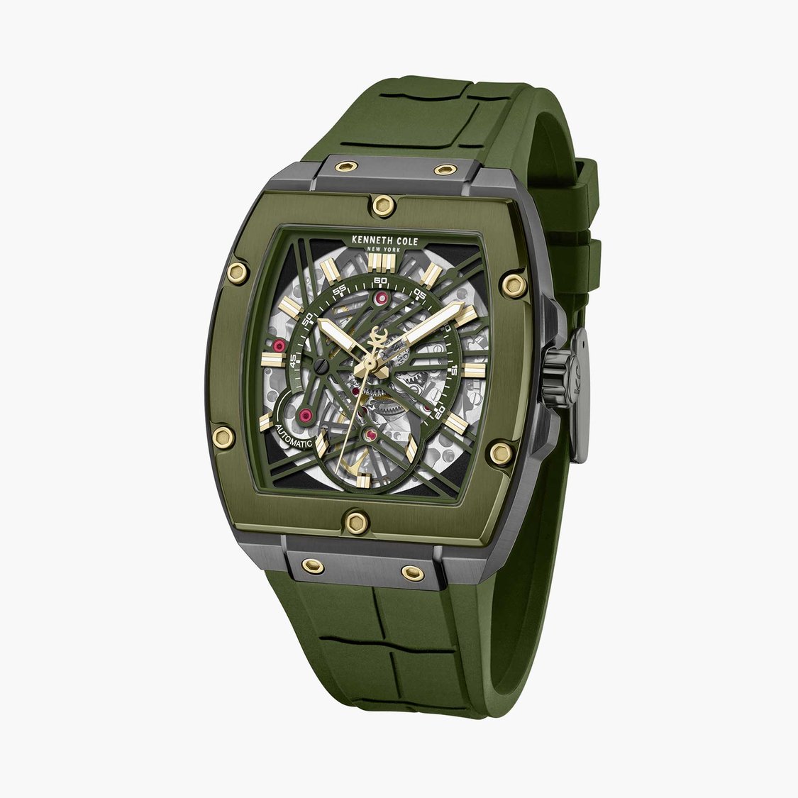 KENNETH COLE Automatic Watch with Silicone Strap - KCWGZ0067804MN