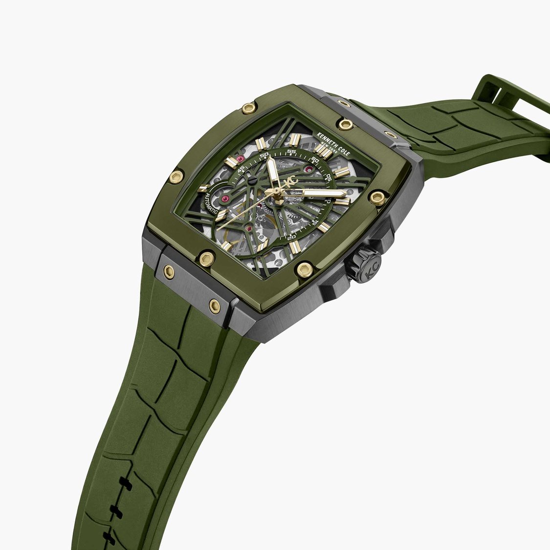 KENNETH COLE Automatic Watch with Silicone Strap - KCWGZ0067804MN