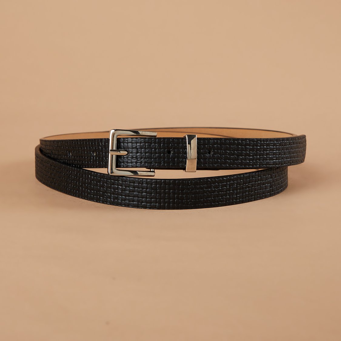 GINGER Textured Tang Buckle Belt