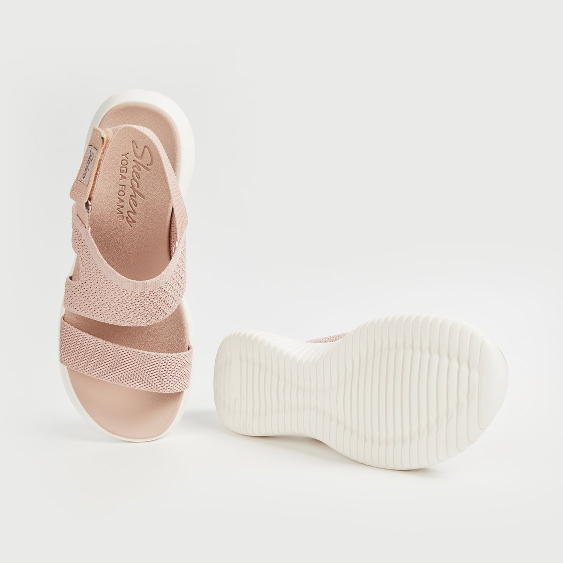 SKECHERS Ultra Flex Stratch Knit Sandals