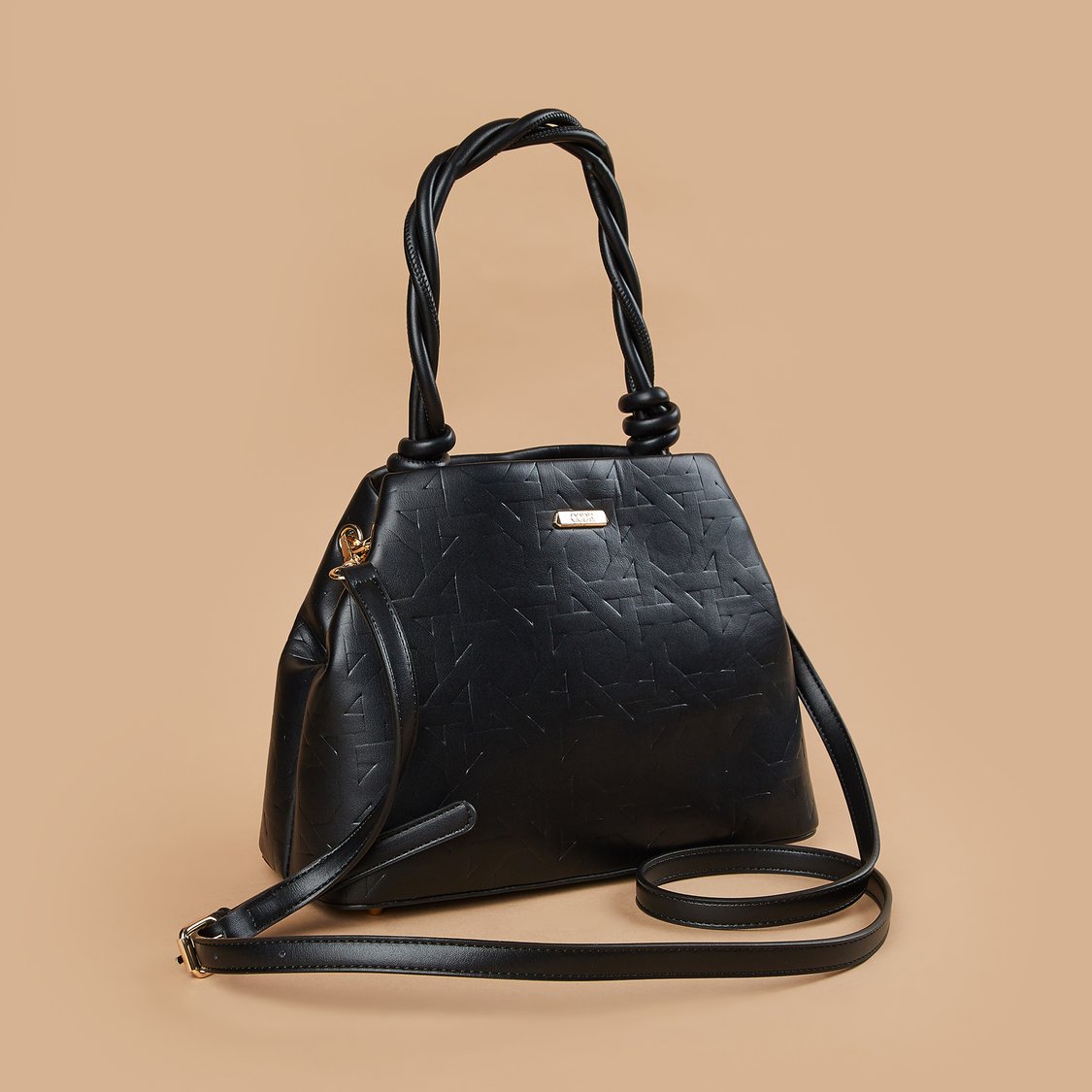 Buy CODE Geometric Textured Handheld Bag from CODE at just INR 2299.0