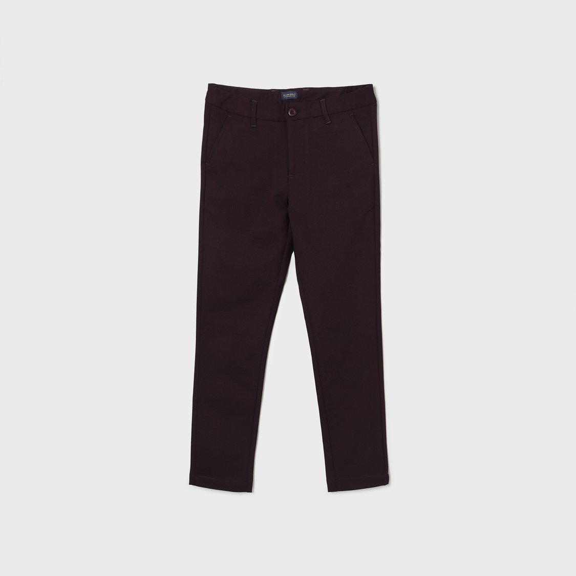 Buy ALLEN SOLLY Boys Solid Slim Fit Trousers from Allen Solly at just ...