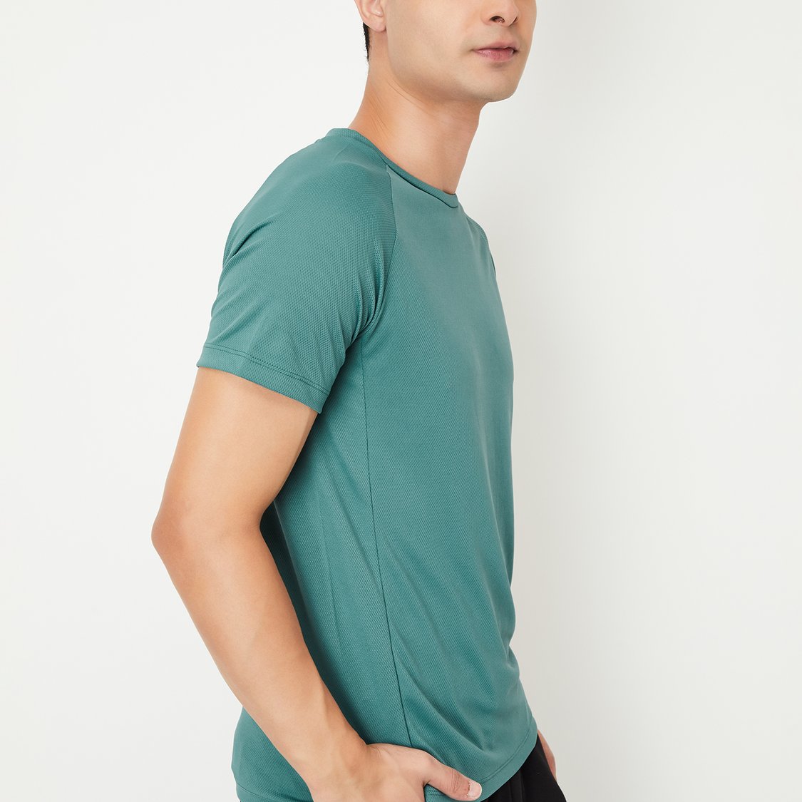 Men Knitted Athleisure T-shirt