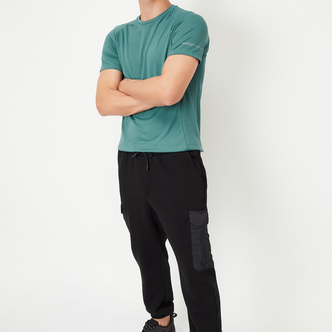 Men Knitted Athleisure T-shirt