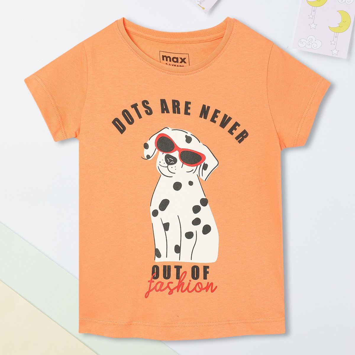 Buy Girls Graphic Printed T-shirt Online at just Rs. 169.0 