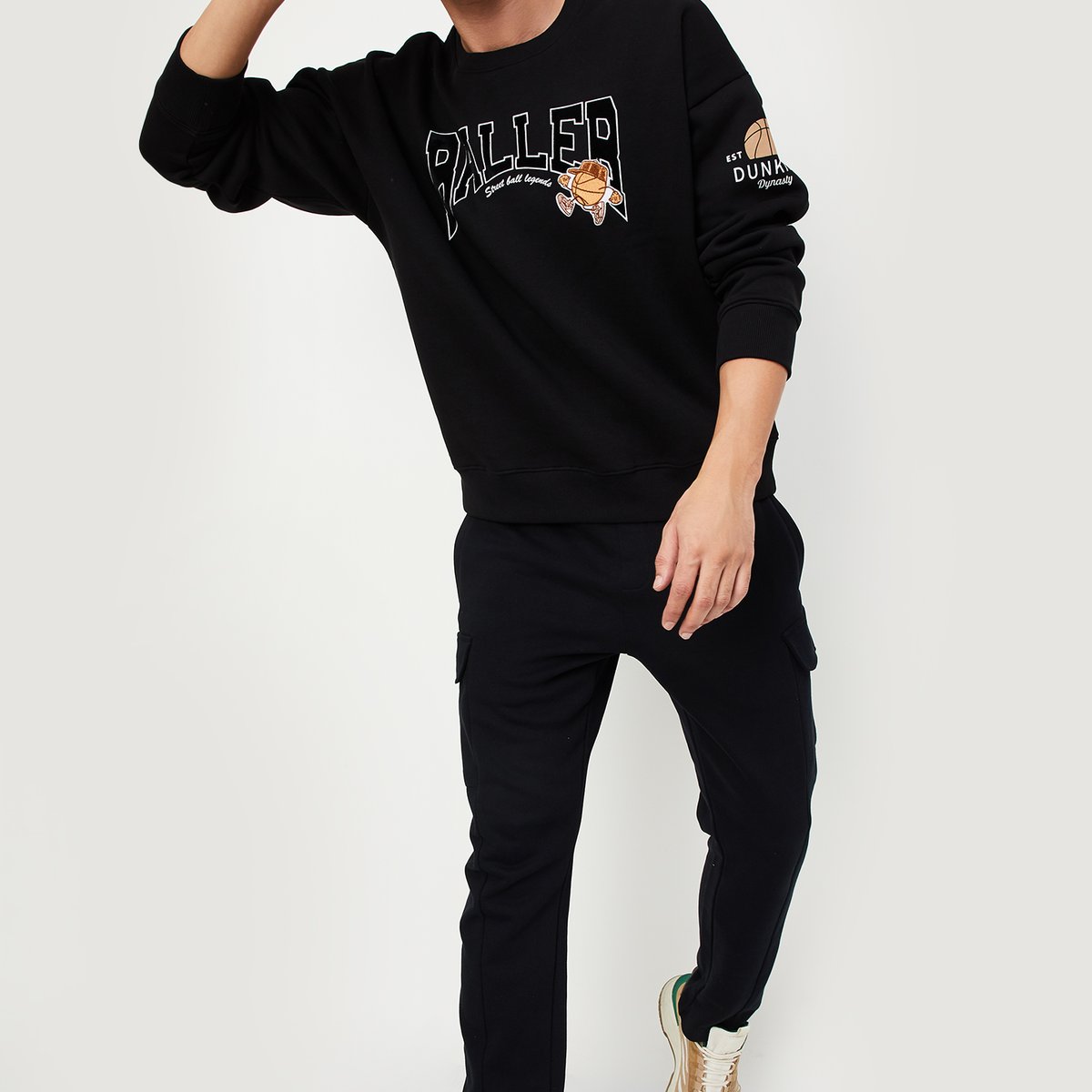 Buy Men Oversized Printed Sweatshirt Online at just Rs
