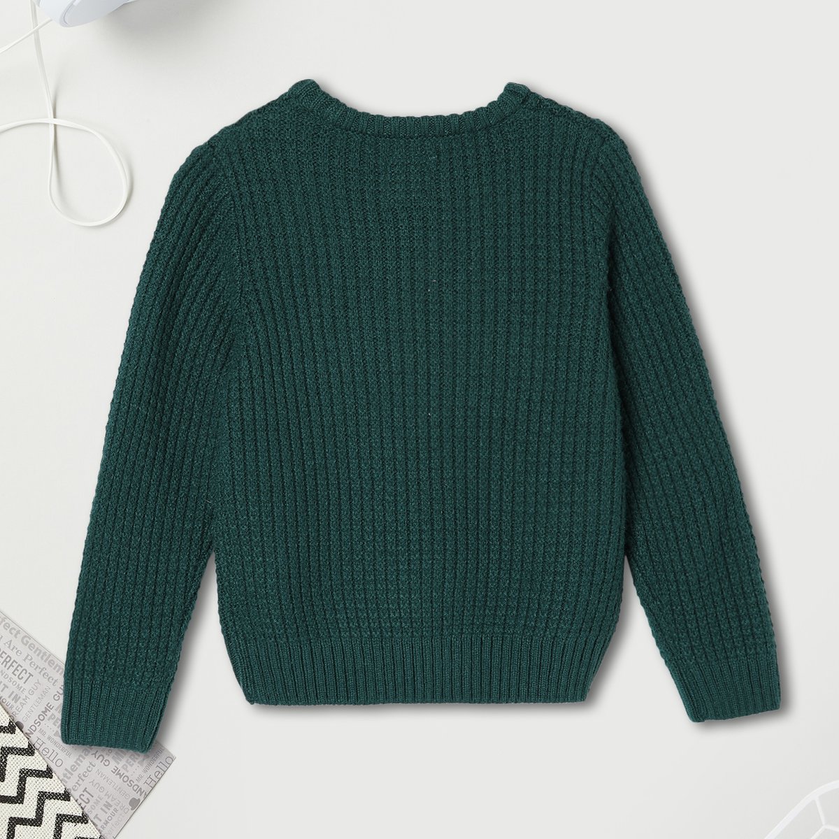 ★*★様 BATONER Ds Knit Darkgreen Size Buy Boys Knitted Sweater Online at just Rs. 899.0 - 1000014202623