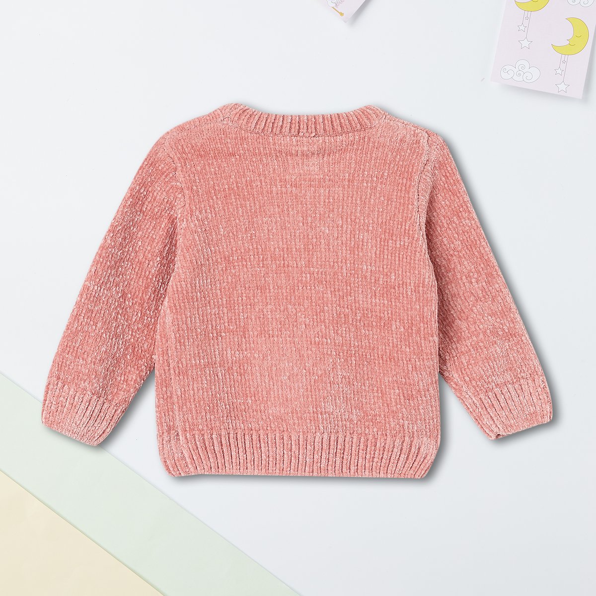 Buy Girls Sequinned Applique Sweater Online at just