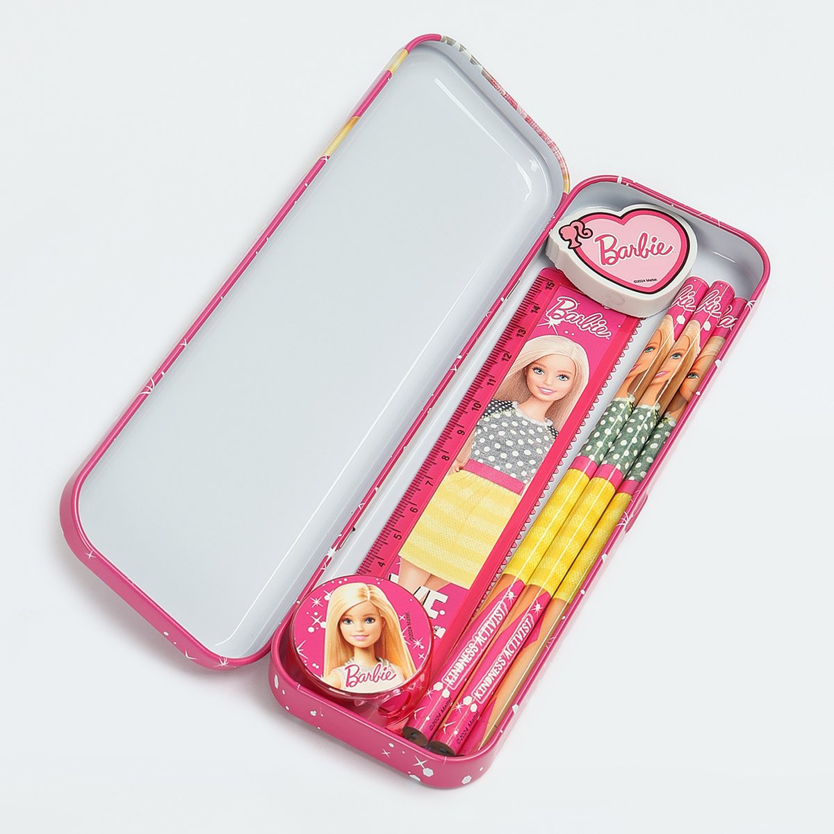 Buy Kids Barbie Printed Pencil Box Gift Set Online at just Rs. 399.0 1000014271976 Max Fashion