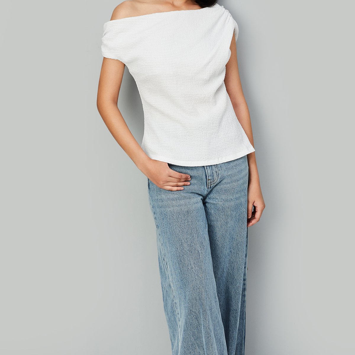 トップス andmary Amanda off shoulder tops ivory ANDMARY】Amanda off shoulder tops