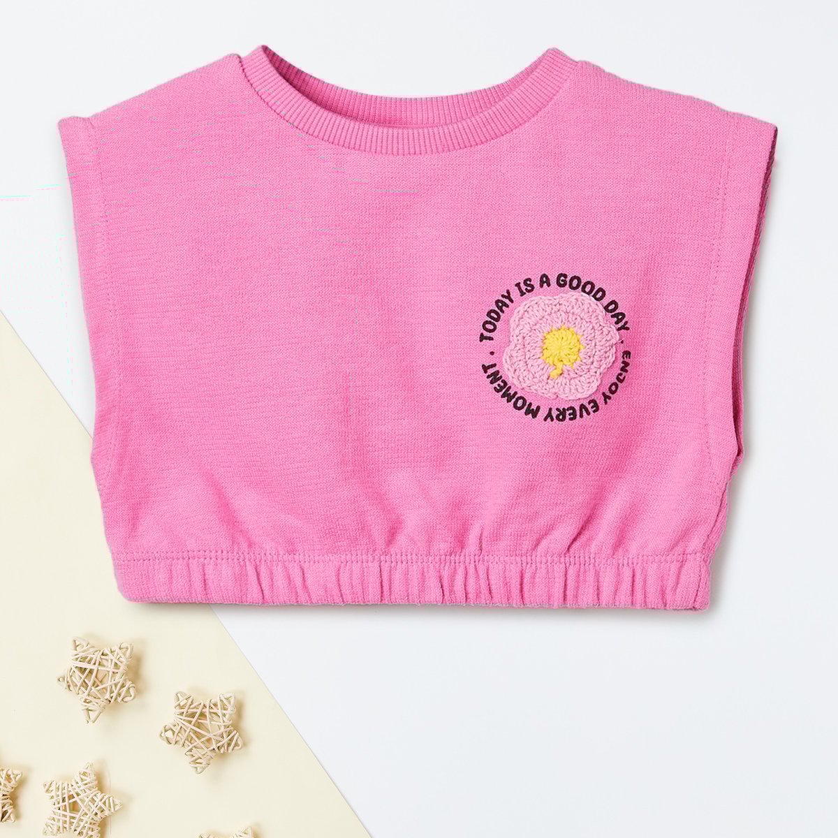 アンドマリー　Nicola girls knit tops color pink ANDMARY】Nicola girls knit tops