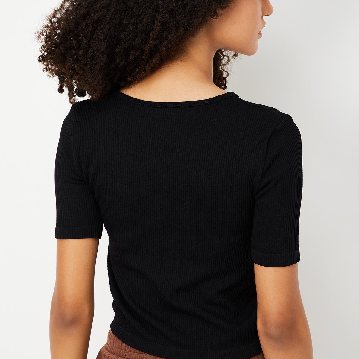 Buy Women Ribbed Sports T-shirt Online at just Rs. 599.0