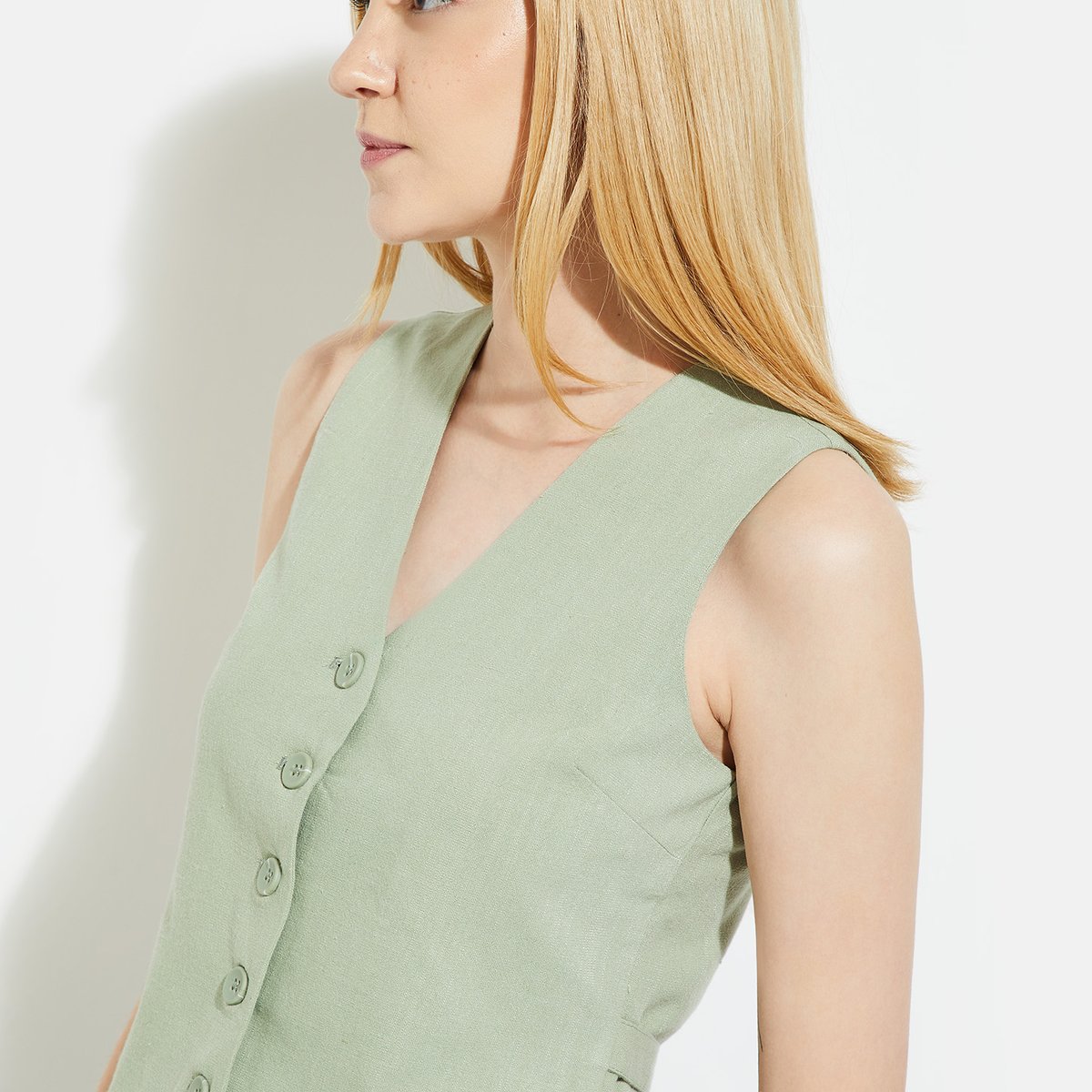 Buy ALAYA F x URB_N Women Solid Vest Top Online at just Rs