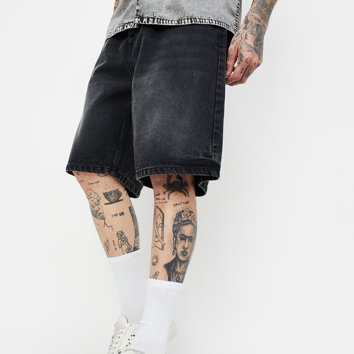 パンツ FILTH FRONT ZIP BAGGY DENIM SHORTS size2 Buy Men Washed Baggy Fit Shorts Online at just Rs. 899.0