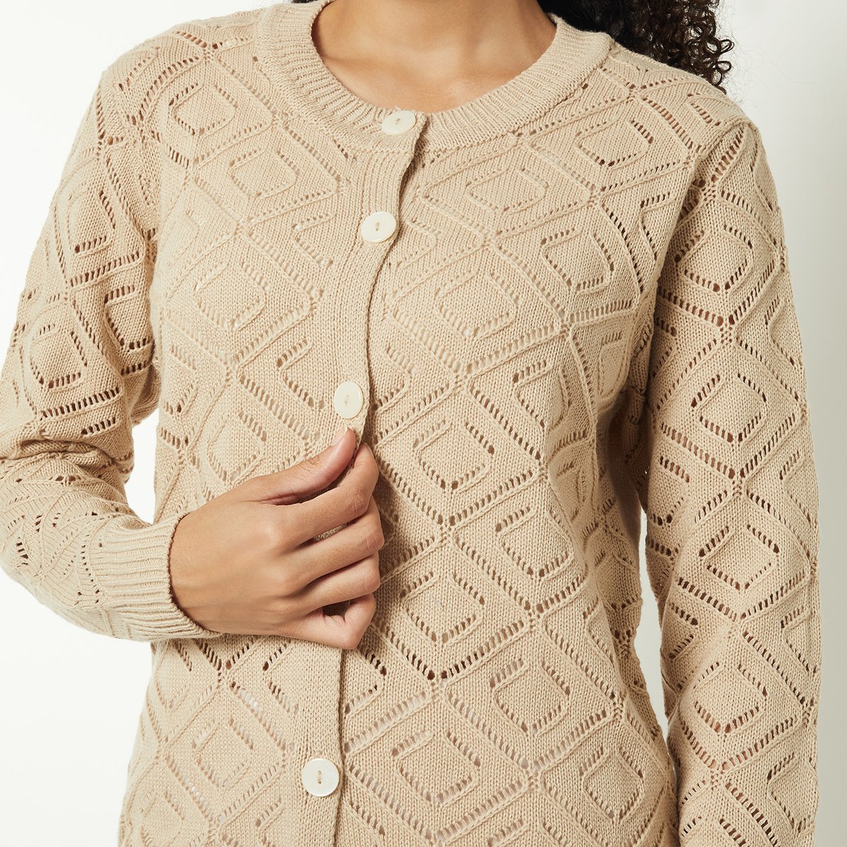 Buy Women Knit Cardigan Online at just Rs. 1299.0 - 1000015803448