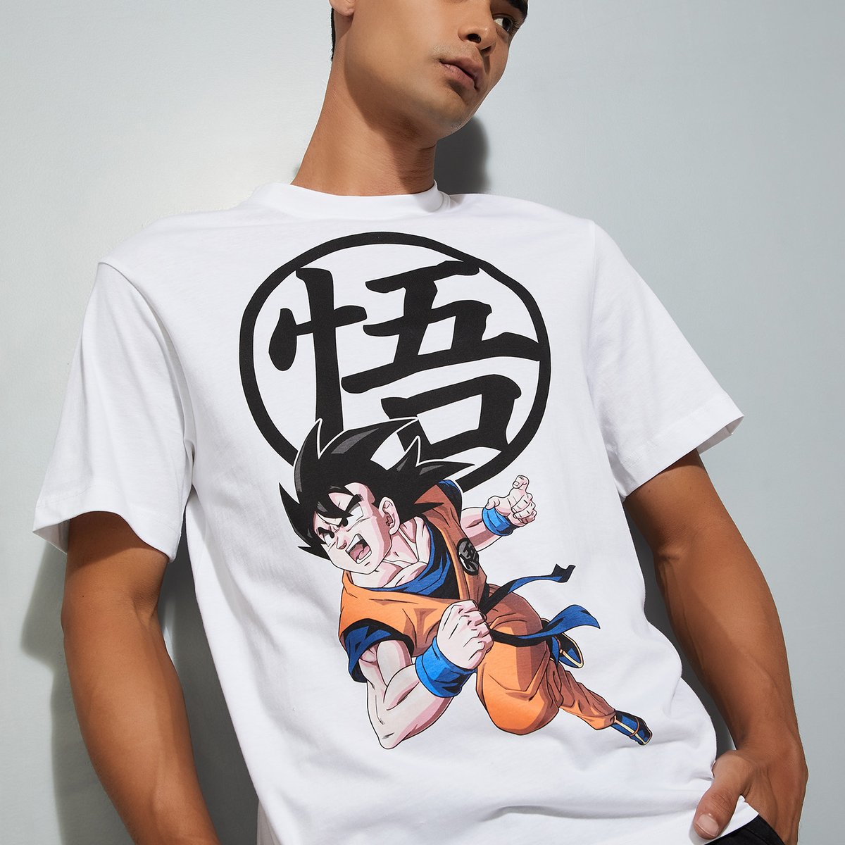 Buy URB_N Men Dragon Ball-Z Print Regular Fit T-shirt Online at