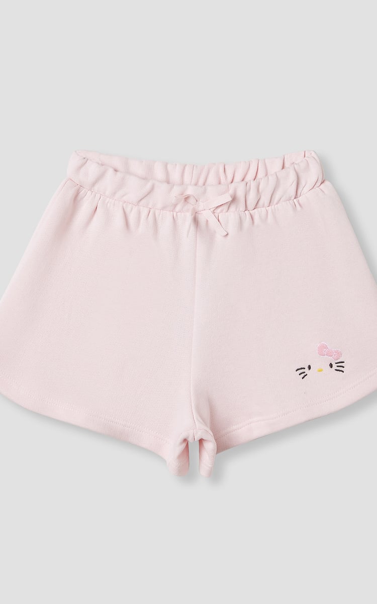 Buy Sanrio Hello Kitty Print Shorts with Elasticated Waist - Set