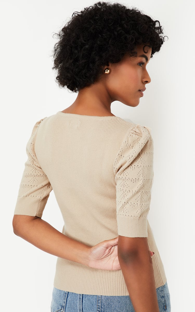 Buy Women Rib Knit Top Online at just Rs. 899.0 - 1000013962228