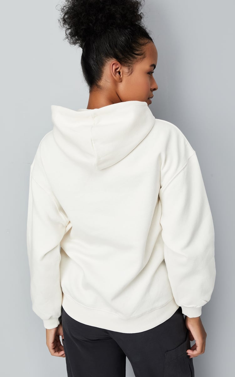 Women Printed Hooded Sweatshirt