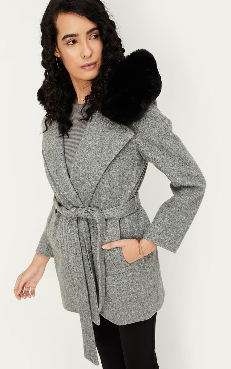 Buy Women Hooded Parka Jacket Online at just Rs. 3499.0