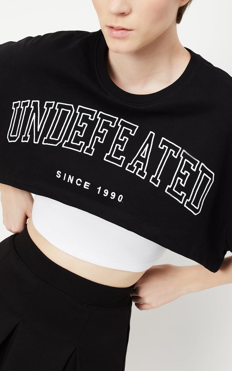 ☆FREEDOM☆ Whatever Semi Overfit Crop T-Shirt Black FD23MWT Saint Mxxxxxx (Saint Michael) FD-SS TEE / FREEDOM SM-YS8