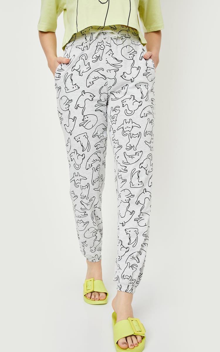 Buy Women Printed PJ Set Online at just Rs. 799.0