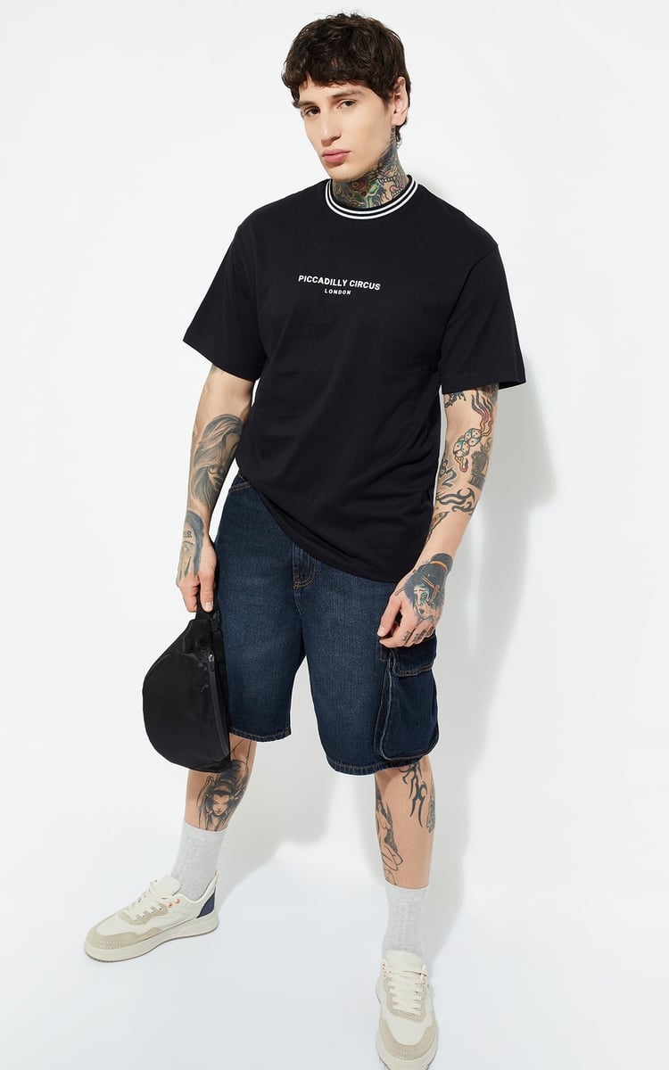 Buy URB_N Men Printed Relaxed Fit T-shirt Online at just Rs. 399.0