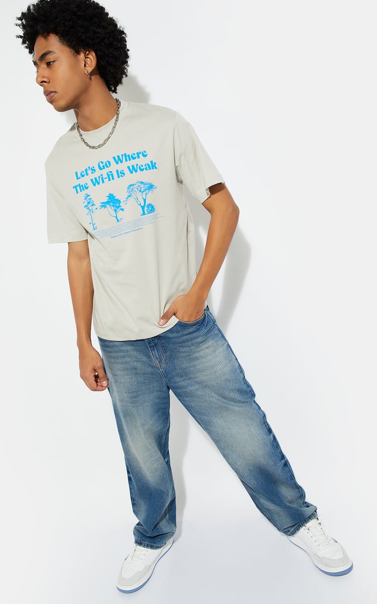 MADISONBLUE CREW NECK TEE JEAN Tシャツ CREW NECK TEE JEAN | CUT&SEWN | MADISONBLUE