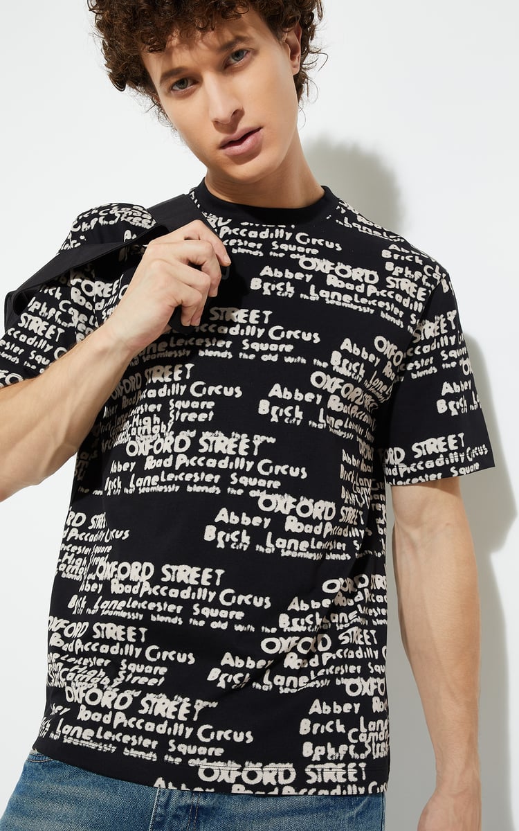 Buy URB_N Men Typographic Print T-shirt Online at just Rs. 399.0