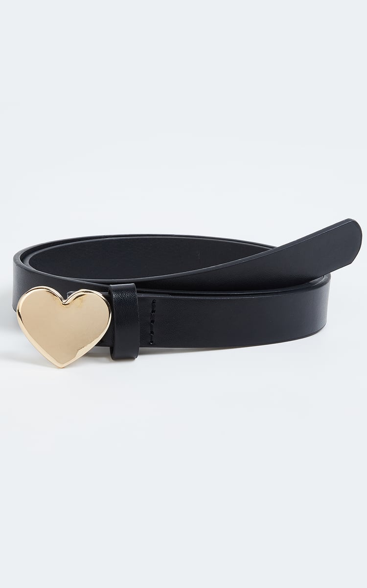 小物 theredthread S heart belt black Buy Women Solid Belt with Heart Buckle Online at just Rs